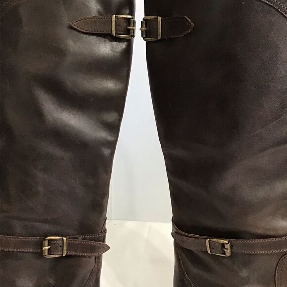 FRYE Dorado Leather Western Style Riding Boots Knee High Size 8 - Picture 7 of 14